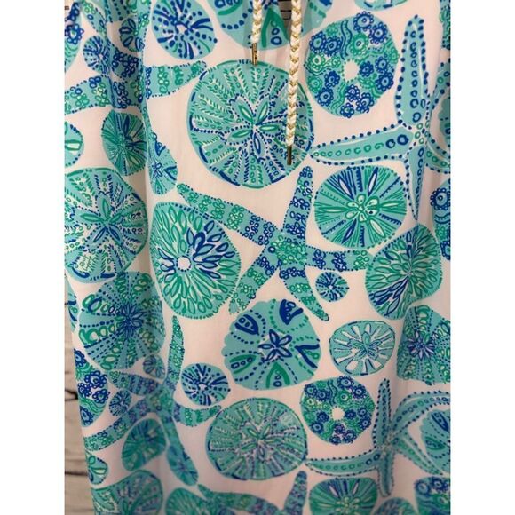 Women's Lilly Pulitzer Sundress Dress, Blue, White, S/P - Picture 4 of 8